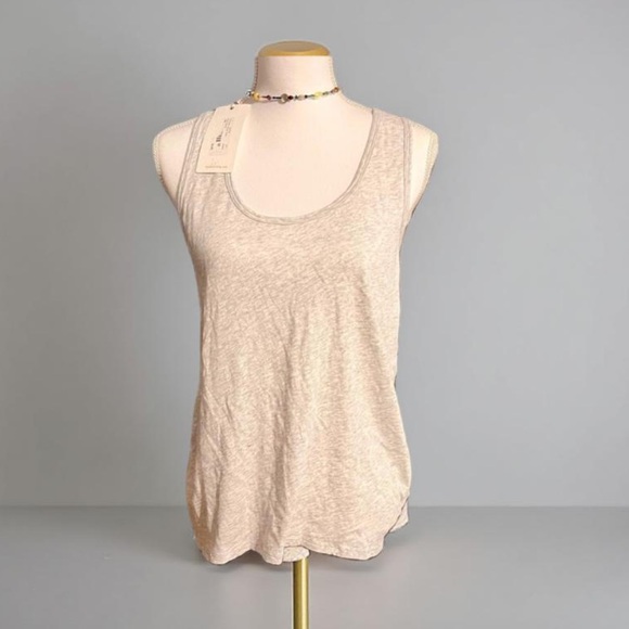 Dylan Grey tank top with floral crochet round neck Dylan Medium NWT - Picture 13 of 13